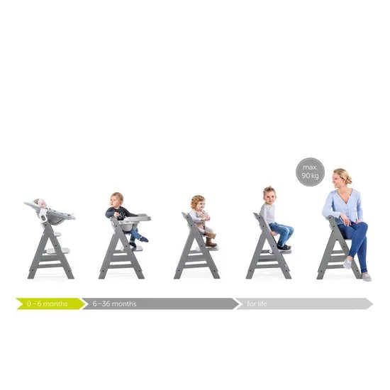 Hauck Alpha+ White Kinderstoel - Wit FSC® gecertificeerd beukenhout