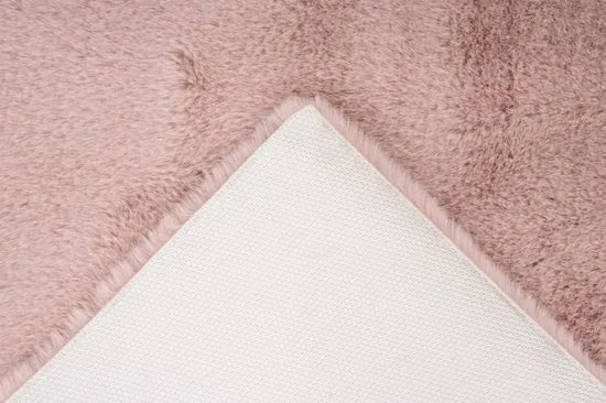 Heaven badmatten - superzacht - fluffy - 50x90 - Mint – Roze 67 x 110
