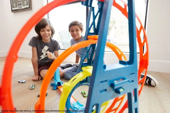Hot Wheels Track Builder Driedubbele loopingset