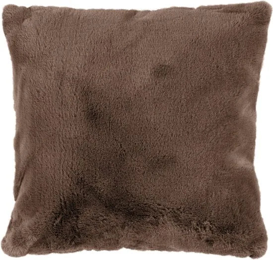 Lalee Heaven 80 x 80 cm Kussen Ivory – Donker taupe 80 x 80cm
