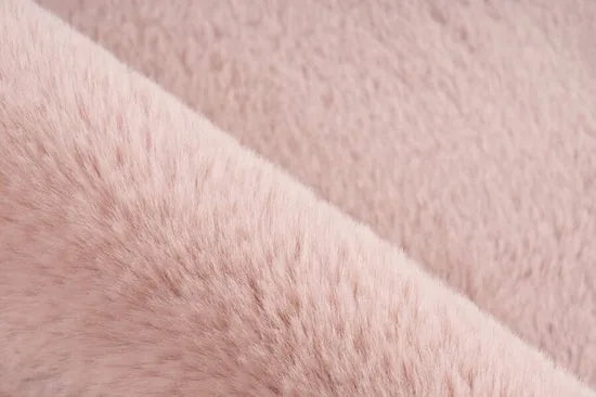 Lalee Heaven – Hoogpolig- Superzachte Badmat – Antislip – Douchemat – Toiletmat – Wasbaar – Voor Badkamer - 40x60 cm - Zilver – Roze