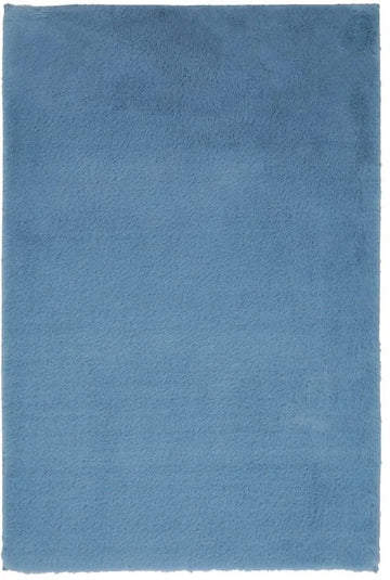 Lalee Heaven – Superzachte Badmat – Antislip – Hoogpolig – Douchemat – Toiletmat – Wasbaar – Voor Badkamer – Blauw – 67x110 cm