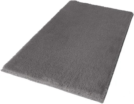 Lalee Heaven – Superzachte Badmat – Antislip – Hoogpolig – Douchemat – Toiletmat – Wasbaar – Voor Badkamer – Blauw – 50x90 cm – Grijs 40 x 60cm