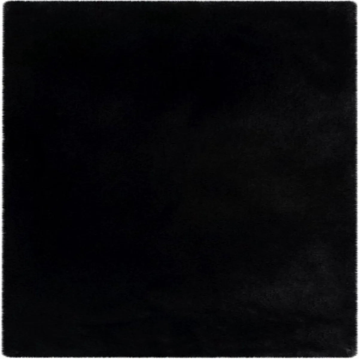 Lalee Heaven – Superzachte Badmat – Antislip – Hoogpolig – Douchemat – Toiletmat – Wasbaar – Voor Badkamer – 67x110 cm - Zwart