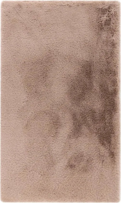 Lalee Heaven – Superzachte Badmat – Antislip – Hoogpolig – Douchemat – Toiletmat – Wasbaar – Voor Badkamer 67x110 cm - Taupe