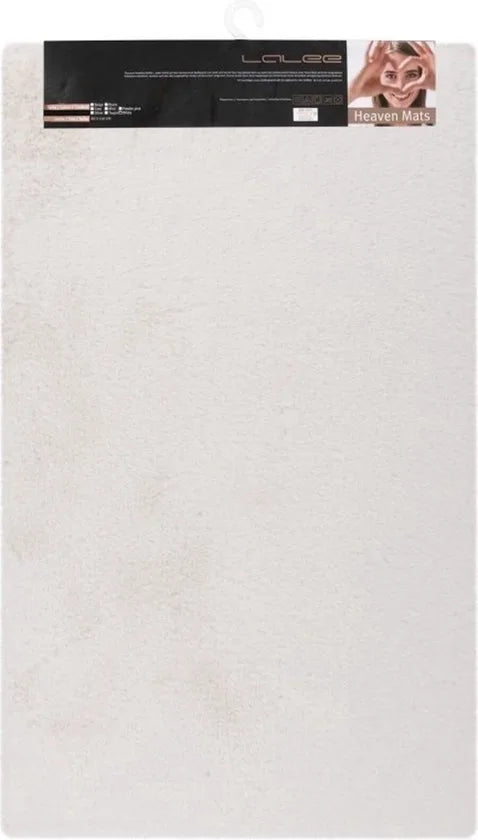 Lalee Vacht Badmat Antislip - 40x60 cm - Grijs - Douchemat - Superzacht - Toiletmat – Wit 50 x 90cm