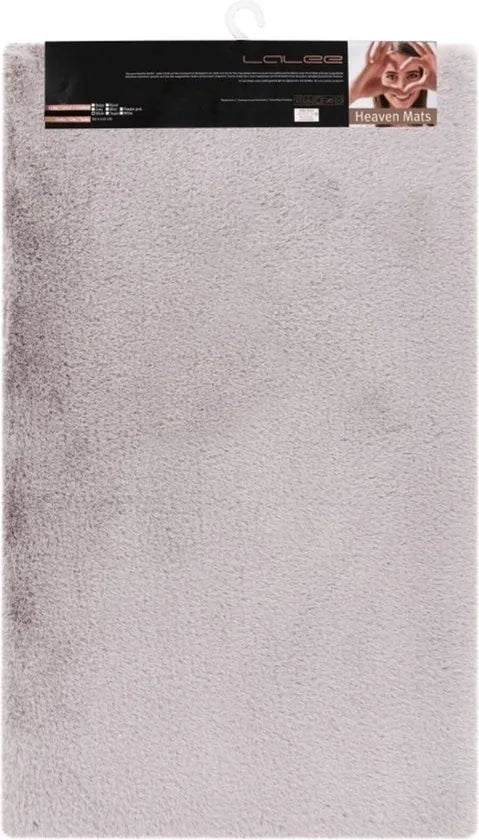 Lalee Vacht Badmat Antislip - 40x60 cm - Grijs - Douchemat - Superzacht - Toiletmat – Zilver 50 x 90cm