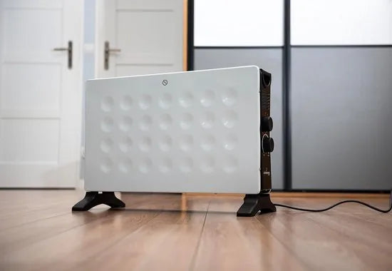 Lehmann LHOHC-2013B Convectorverwarming 2000W – Radiator met Thermostaat en 3-traps Vermogensregeling (750/1250/2000W) – Mobiele Ventilatorkachel met Oververhittingsbeveiliging – Energiezuinig en Stil – Wit