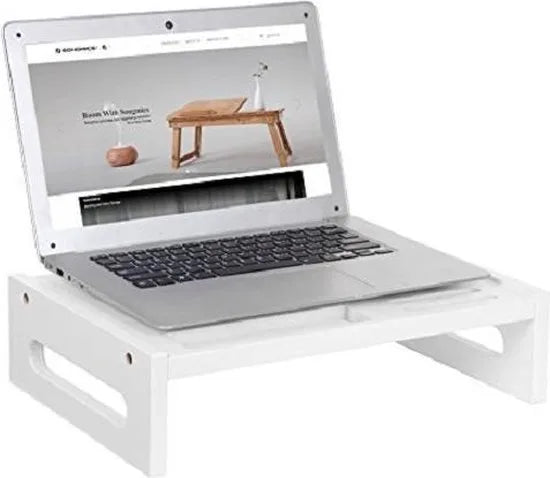Nancy's Bamboe Laptop standaard - Computer  Bureau Organizer - 41 x 28 x 10 Cm