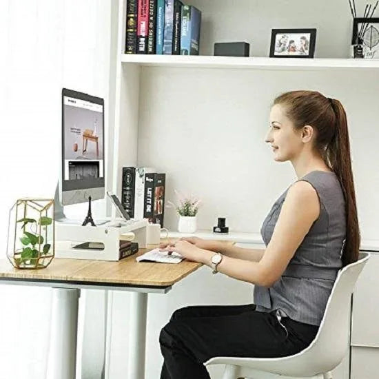Nancy's Bamboe Laptop standaard - Computer  Bureau Organizer - 41 x 28 x 10 Cm