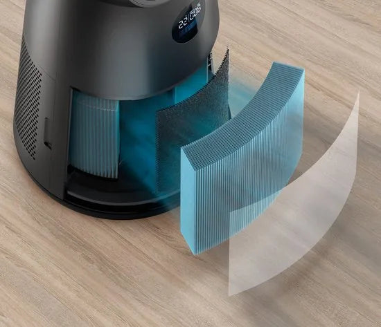 Philips AMF220/15 - 3-in-1 Luchtreiniger, ventilator & verwarming - Zwart