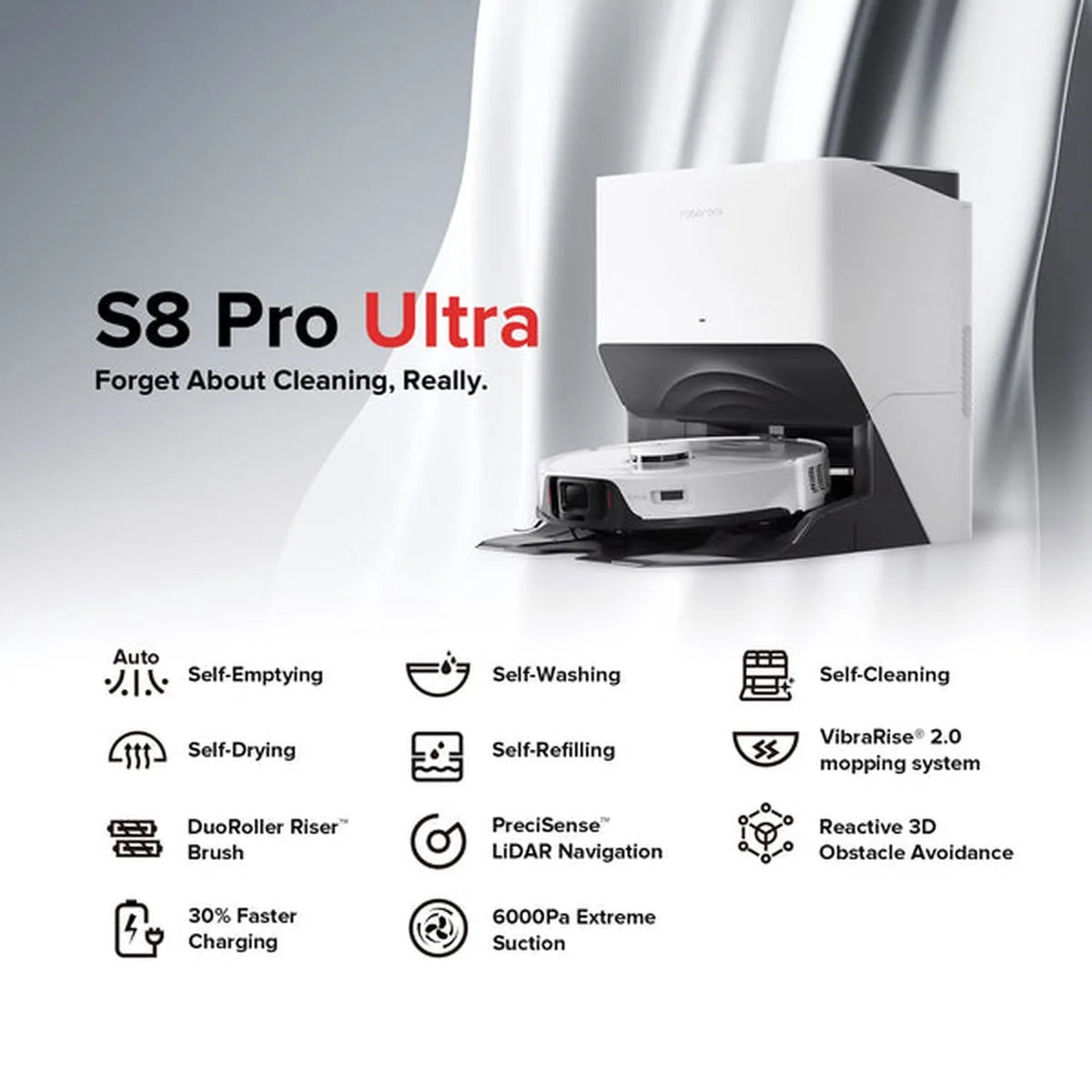 Roborock S8 pro ultra Wit