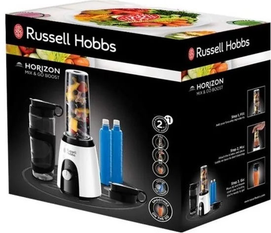 Russell Hobbs Horizon blender/Smoothie makermixer Zwart, Wit 400 W