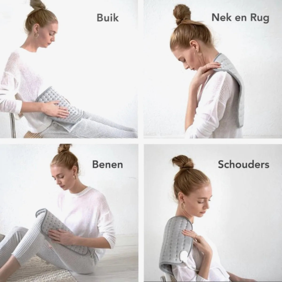 Sanitas SHK 22 Elektrisch Warmtekussen - Heating pad - 47 x 36 cm - 6 Warmtestanden - Superzacht en donzig - Automatische uitschakeling - Machinewasbaar tot 30 °C