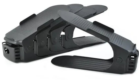 Schoenen Opbergsysteem Verstelbaar – Schoenenrek Schoenenkast Schoen Organizer – Set van 5 Zwart