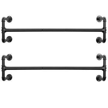 Songmics 2 Kledingstangen Voor Aan De Muur - Kledingrek - Kledingrekken - Kledingstang