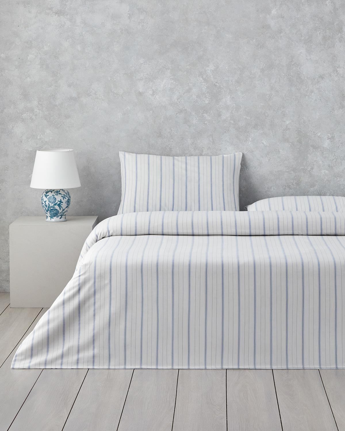 English Home – Dekbedovertrekset Eenpersoons – 100% Katoen – Inclusief Hoeslaken en Kussensloop – 160x220 cm