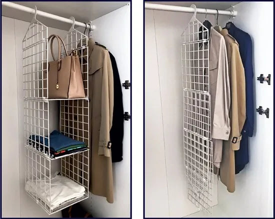 Sumpas - kleding organizer - lade organizer kledingkast - kast organizer kleding - lade organizer - kast organizer ondergoed - Kleding Opberger - kast organizer - kleding organizer opbergsysteem - 3 verdieping - Wit - 100 x 30 x 30 cm
