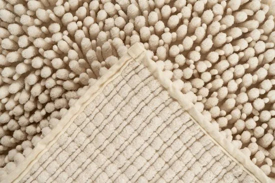 Tapijtenloods Fluffy Badmat Antislip - Creme - 40x60 CM - Douchemat Hoogpolig - Soft Touch