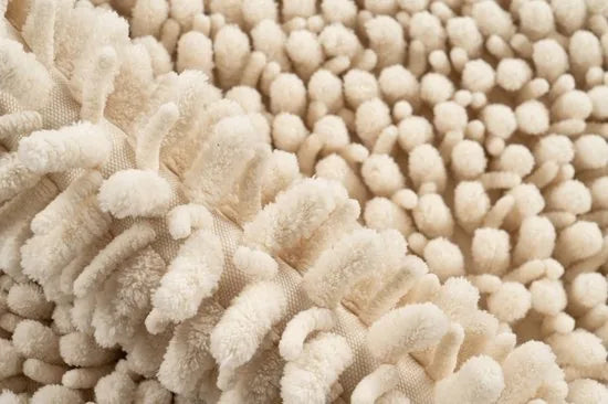 Tapijtenloods Fluffy Badmat Antislip - Creme - 67x110 CM - Douchemat Hoogpolig - Soft Touch