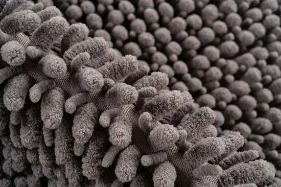 Tapijtenloods Fluffy Badmat Antislip - Zwart - 50x90 CM - Douchemat Hoogpolig - Soft Touch – Grijs 67 x 110cm