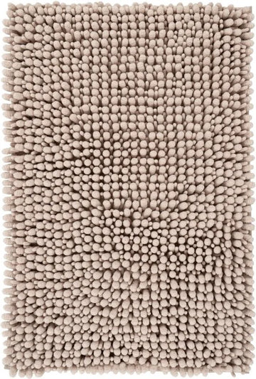 Tapijtenloods Fluffy Badmat Antislip - Taupe - 40x60 CM - Douchemat Hoogpolig - Soft Touch